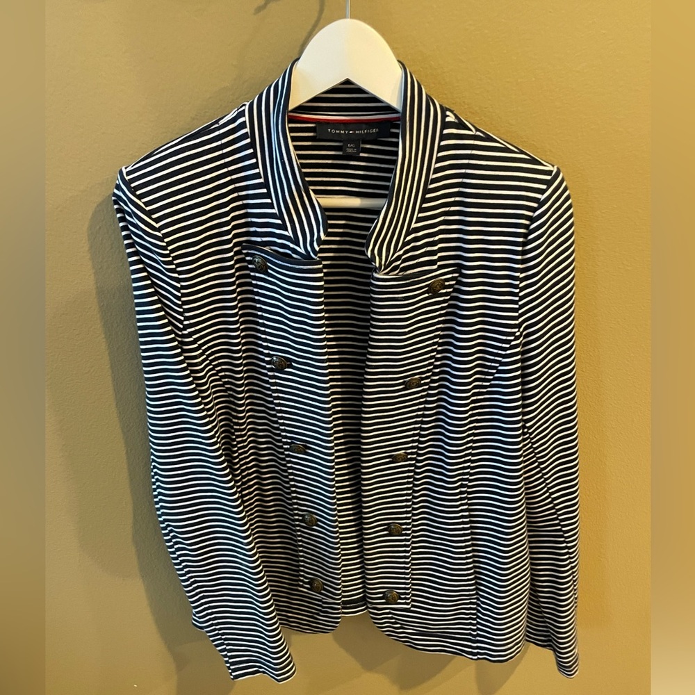 Tommy Hilfiger striped military style jacket